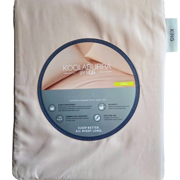 Koolaburra Other - UGG King All Season Complete Comfort Bedding Sheet Set - Cream